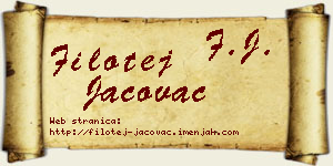 Filotej Jačovac vizit kartica